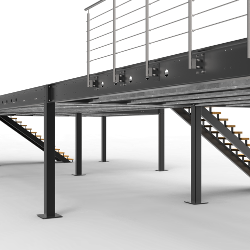 dndFusion Doppelstock Tragwerksystem für Messen
